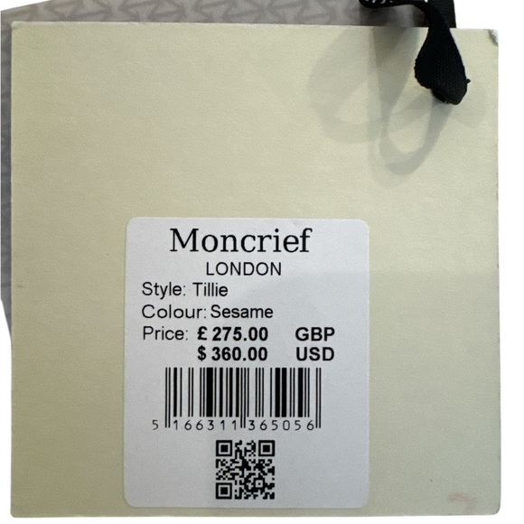 New With Tags Moncrief London Tan Leather wallet - Picture 3 of 10